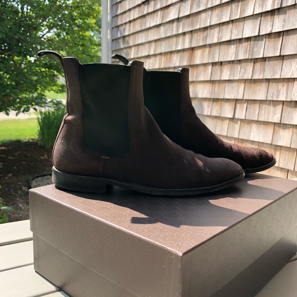 Men’s GUCCI suede Chelsea boots size 11 main image 8